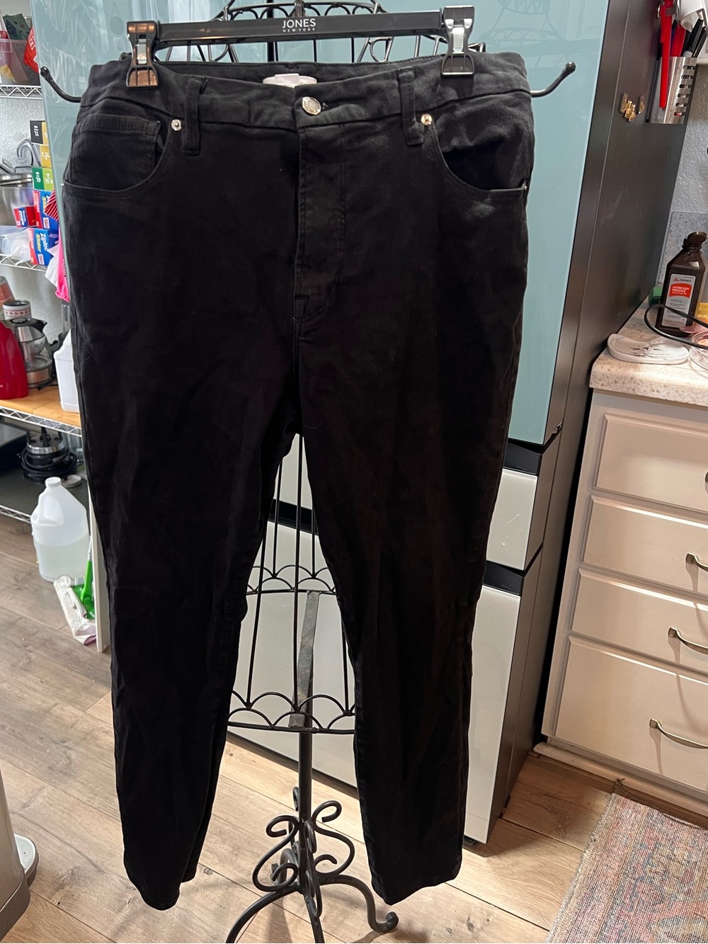 👖Good American Good Legs Skinny Jeans Black Size 15 High Rise GAGL001 👖
